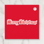 Vrolijk kerstfeest bedankjes labels (Achterkant)