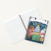 Vrolijk Kerstfeest: Beer & Bunny Notitieboek (Binnen)