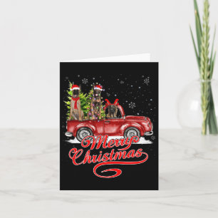 Vrolijk Kerstfeest Belgische Malinois Santa Reinde Kaart