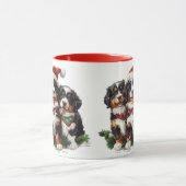 Vrolijk Kerstfeest Berner Sennenhonden Mok (Midden)