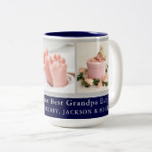 Vrolijk kerstfeest beste opa aangepaste koffie Mok (Voorkant rechts)