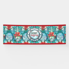 "Vrolijk kerstfeest!" bewerkbare slogan Spandoek