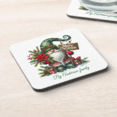 Vrolijk kerstfeest bier onderzetter (Linkerzijde)