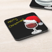 Vrolijk kerstfeest bier onderzetter (Linkerzijde)