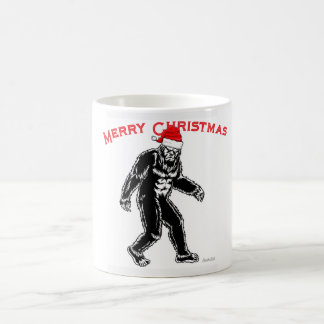 Vrolijk kerstfeest Bigfoot Sasquatch Yeti Koffiemok