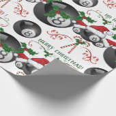 Vrolijk kerstfeest Billiards, avondbal Cadeaupapier (Hoek)