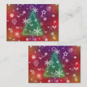 Vrolijk kerstfeest Bladwijzer Visitekaartje (Voorkant / Achterkant)