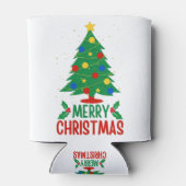 Vrolijk kerstfeest blikjeskoeler (Achterkant)