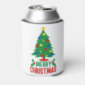 Vrolijk kerstfeest blikjeskoeler (Blikje Achterkant)