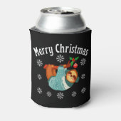 Vrolijk kerstfeest blikjeskoeler (Blikje Achterkant)