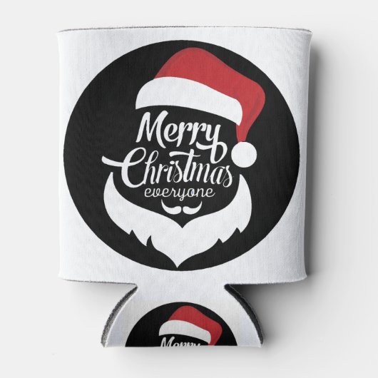 Vrolijk kerstfeest blikjeskoeler (Voorkant)