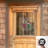 Vrolijk kerstfeest bloeit als een baas raamsticker (Huis Deur)
