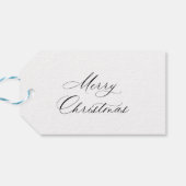 Vrolijk Kerstfeest Blue Springs Cadeaulabel (Achterkant Horizontaal)