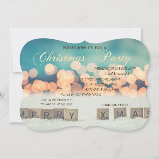 Vrolijk kerstfeest, Bokeh, kerst in bedrijven Kaart (Voorkant)