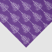 Vrolijk kerstfeest, bomen, polka-stippen paarse va tissuepapier (Detail)