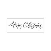 Vrolijk Kerstfeest- Borstel Script Lettering Rubberstempel (Gestempeld)