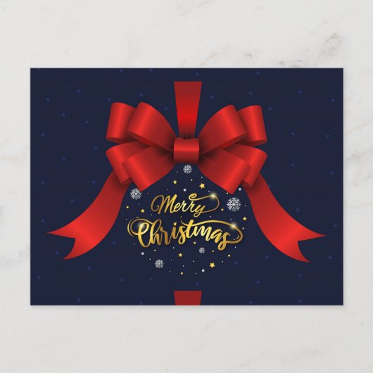 Vrolijk kerstfeest briefkaart (Voorkant)