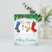 Vrolijk kerstfeest briefkaart (Staand voorkant)