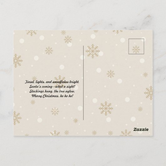 Vrolijk kerstfeest briefkaart (Achterkant)