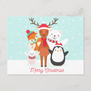 Vrolijk kerstfeest briefkaart