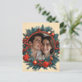 Vrolijk kerstfeest briefkaart (Staand voorkant)