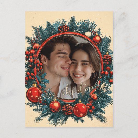 Vrolijk kerstfeest briefkaart (Voorkant)