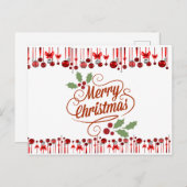 vrolijk kerstfeest briefkaart (Voorkant / Achterkant)