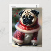 Vrolijk kerstfeest briefkaart (Voorkant / Achterkant)