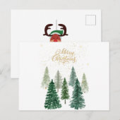 Vrolijk kerstfeest briefkaart (Voorkant / Achterkant)