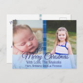 Vrolijk kerstfeest Briefkaart met kerstfeest (Voorkant / Achterkant)