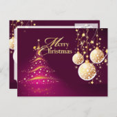 Vrolijk kerstfeest, briefkaarten (Voorkant / Achterkant)