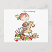 Vrolijk Kerstfeest Briefkaarten Elf (Voorkant)