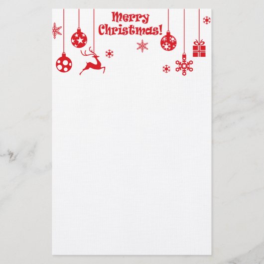 Vrolijk kerstfeest briefpapier (Voorkant)