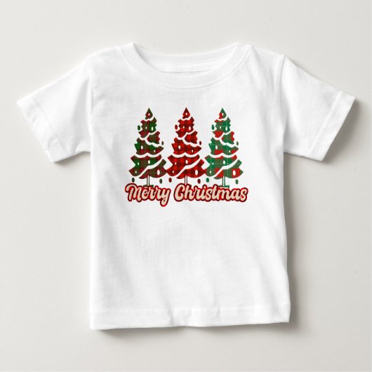 Vrolijk kerstfeest - Buffalo Plaid Trees Design (Voorkant)