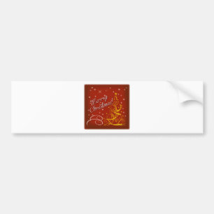 Vrolijk kerstfeest bumpersticker