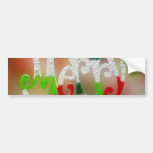 Vrolijk kerstfeest bumpersticker
