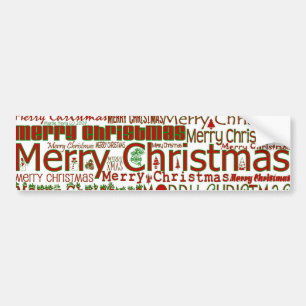 Vrolijk kerstfeest Bumpersticker