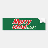 Vrolijk kerstfeest bumpersticker (Voorkant)