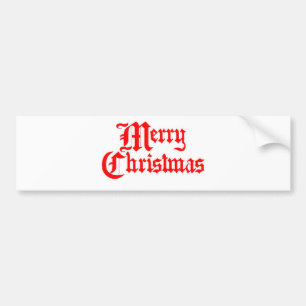 Vrolijk kerstfeest bumpersticker