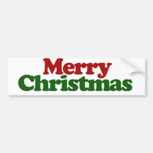 Vrolijk kerstfeest bumpersticker