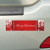Vrolijk kerstfeest bumpersticker (Op auto)