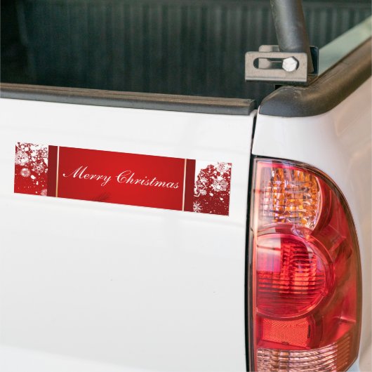 Vrolijk kerstfeest bumpersticker (Op Truck)