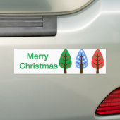 Vrolijk kerstfeest Bumpersticker (Op auto)