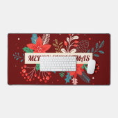 Vrolijk kerstfeest bureaumat (Keyboard & Muis)