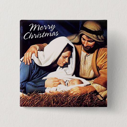 Vrolijk kerstfeest Button (Voorkant)