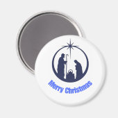 Vrolijk kerstfeest Button Magneet (Voorkant / Achterkant)