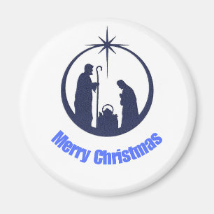 Vrolijk kerstfeest Button Magneet