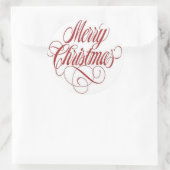 vrolijk kerstfeest! Cadeau Label Aangepast (Tas)