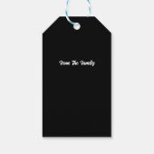 Vrolijk kerstfeest cadeaulabel (Achterkant)