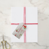 Vrolijk kerstfeest cadeaulabel (Met Touw)